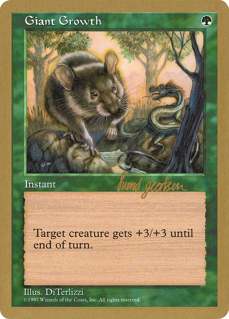 Giant Growth - 1997 Svend Geertsen (5ED) (WCD-SG299) [World Championship Decks 1997]