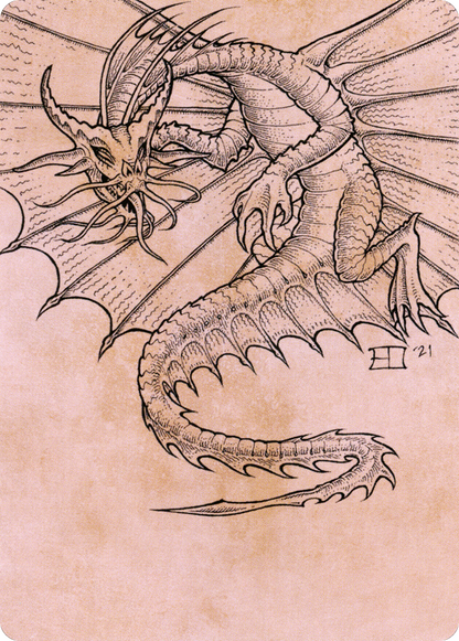 Ancient Gold Dragon // Ancient Gold Dragon (ACLB-044) (Borderless) [Battle for Baldur's Gate Art Series]