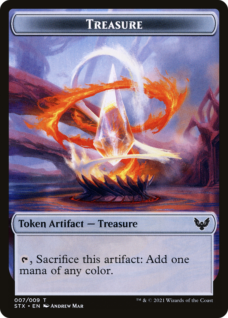 Treasure Token (STX-007) [Strixhaven: School of Mages Tokens] Foil