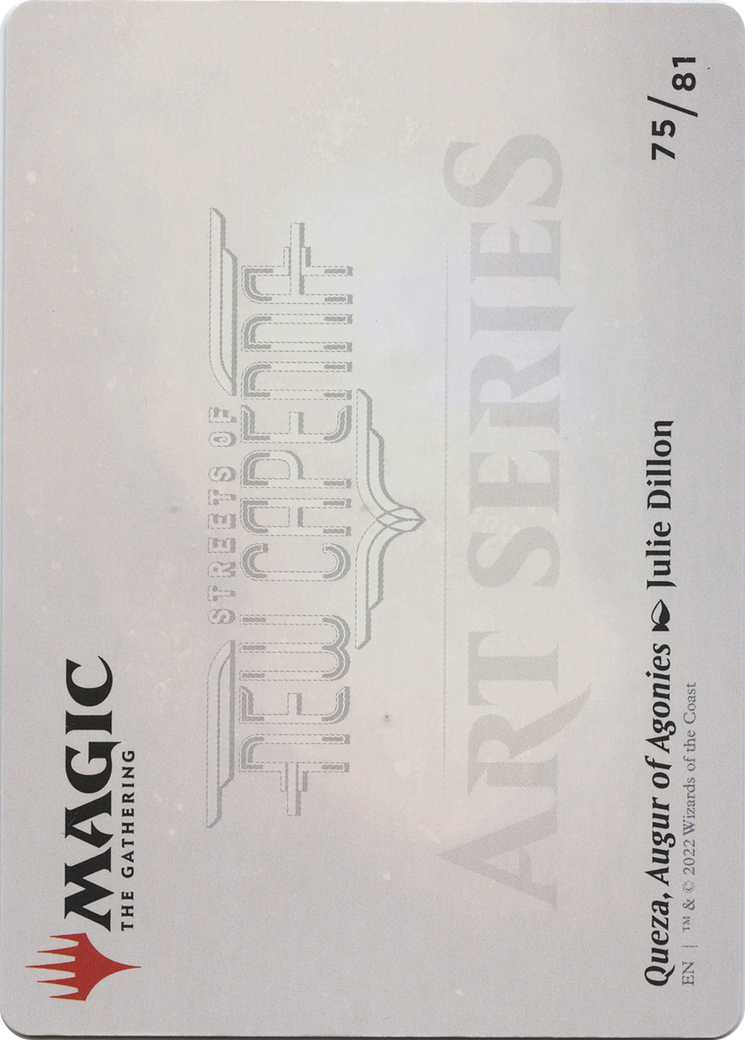 Queza, Augur of Agonies // Queza, Augur of Agonies (ASNC-075) (Borderless) [New Capenna Art Series] Foil