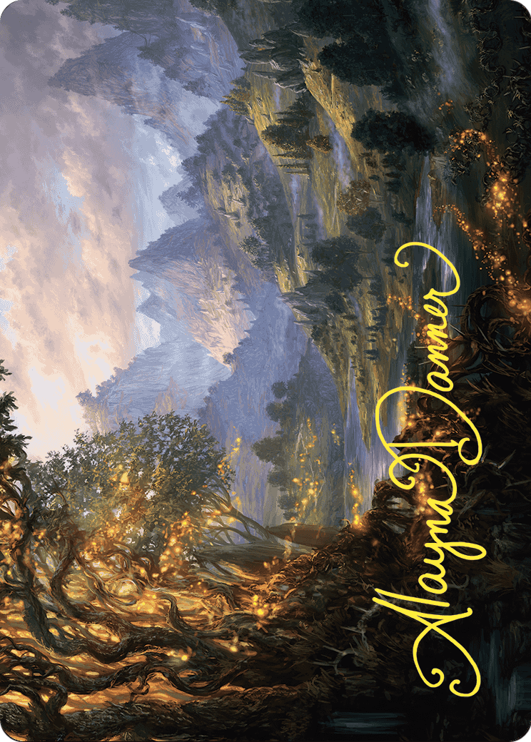 Evolving Wilds // Evolving Wilds (AWOE-047) (Borderless) [Wilds of Eldraine Art Series]