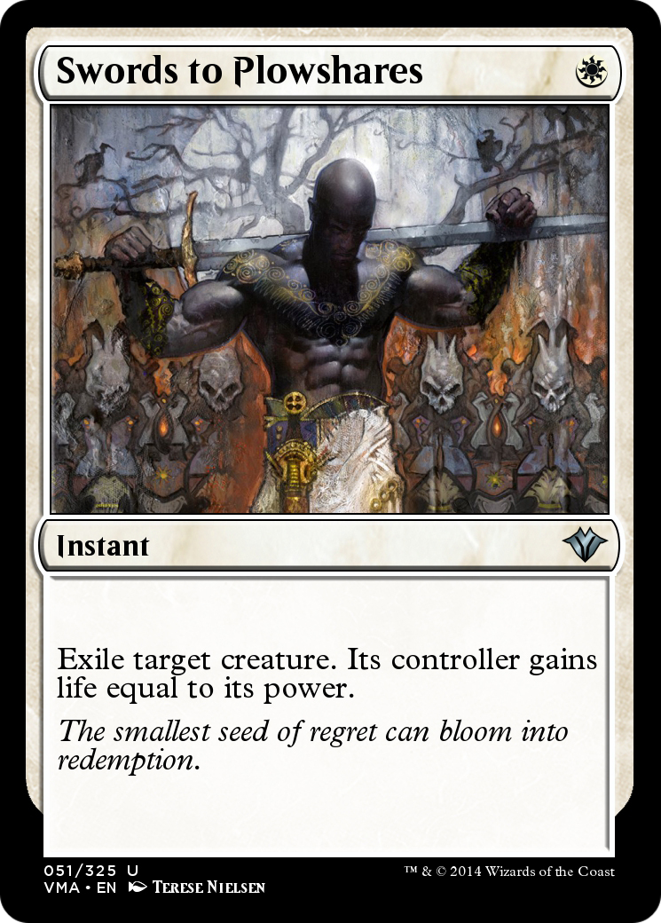 Swords to Plowshares (VMA-051) [Vintage Masters] Foil