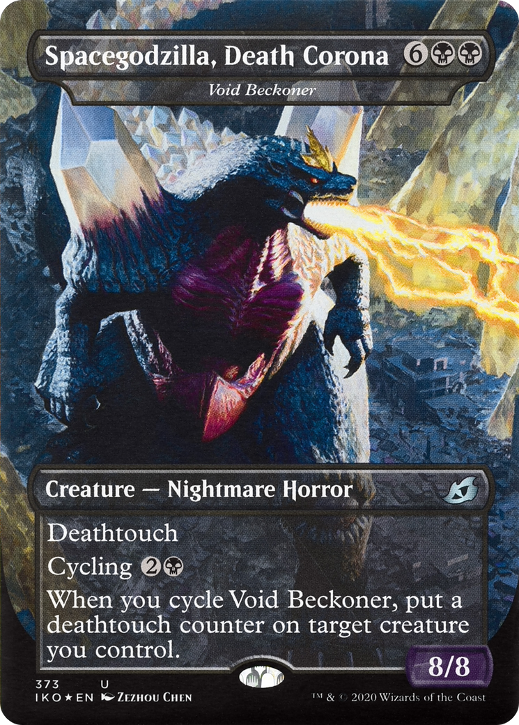 Spacegodzilla, Death Corona - Void Beckoner (IKO-373) (Borderless) [Ikoria: Lair of Behemoths]