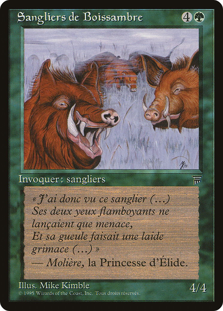 Durkwood Boars (French) - "Sangliers de Boissambre" (REN-131) [Renaissance]