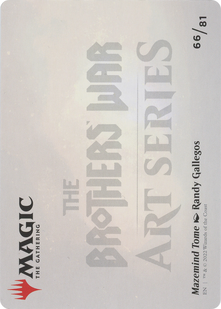 Mazemind Tome // Mazemind Tome (ABRO-066) (Borderless) [The Brothers' War Art Series] Foil
