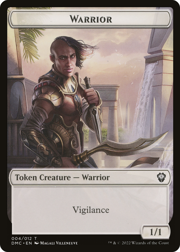 Warrior (TDMC-004) [Dominaria United Commander Tokens]