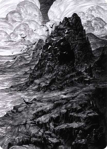 Mountain // Mountain (AVOW-080) (Borderless) [Crimson Vow Art Series]