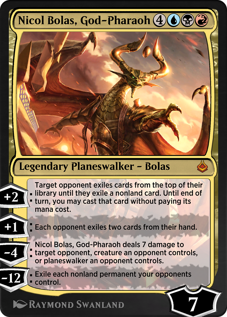 Nicol Bolas, God-Pharaoh (AKR-247) [Amonkhet Remastered]