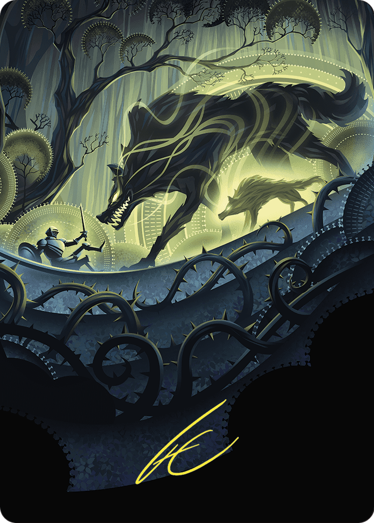 Unnatural Growth // Unnatural Growth (AWOE-075) (Borderless) [Wilds of Eldraine Art Series]