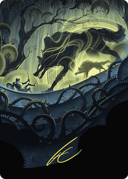 Unnatural Growth // Unnatural Growth (AWOE-075) (Borderless) [Wilds of Eldraine Art Series]