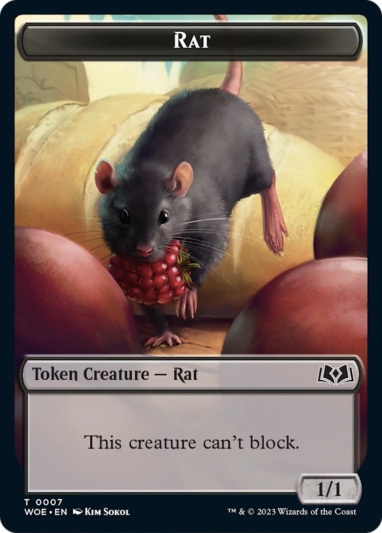 Rat (TWOE-007) [Wilds of Eldraine Tokens]