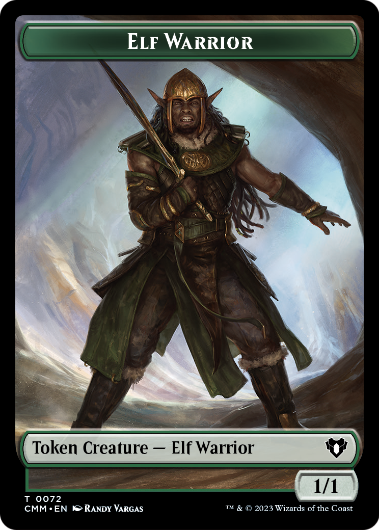 Elf Warrior (TCMM-072) [Commander Masters Tokens] Foil