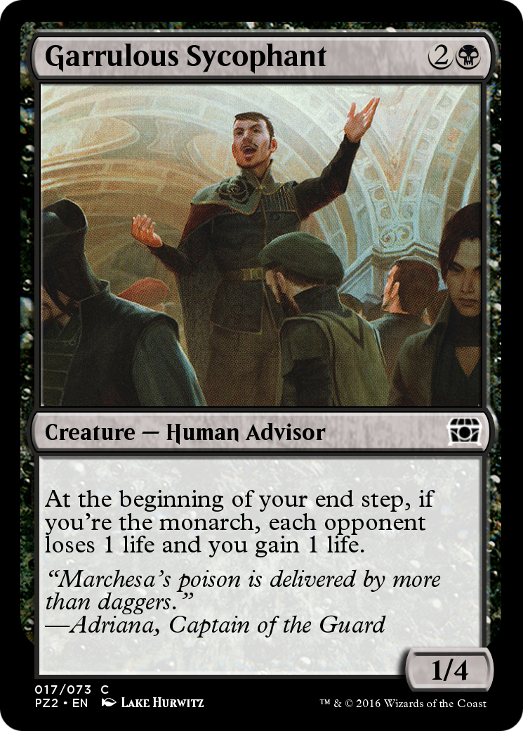 Garrulous Sycophant (PZ2-017) [Treasure Chest]