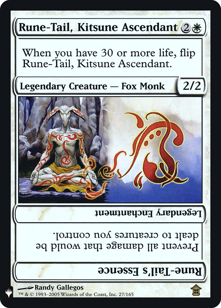 Rune-Tail, Kitsune Ascendant (LIST-027) [The List] Foil