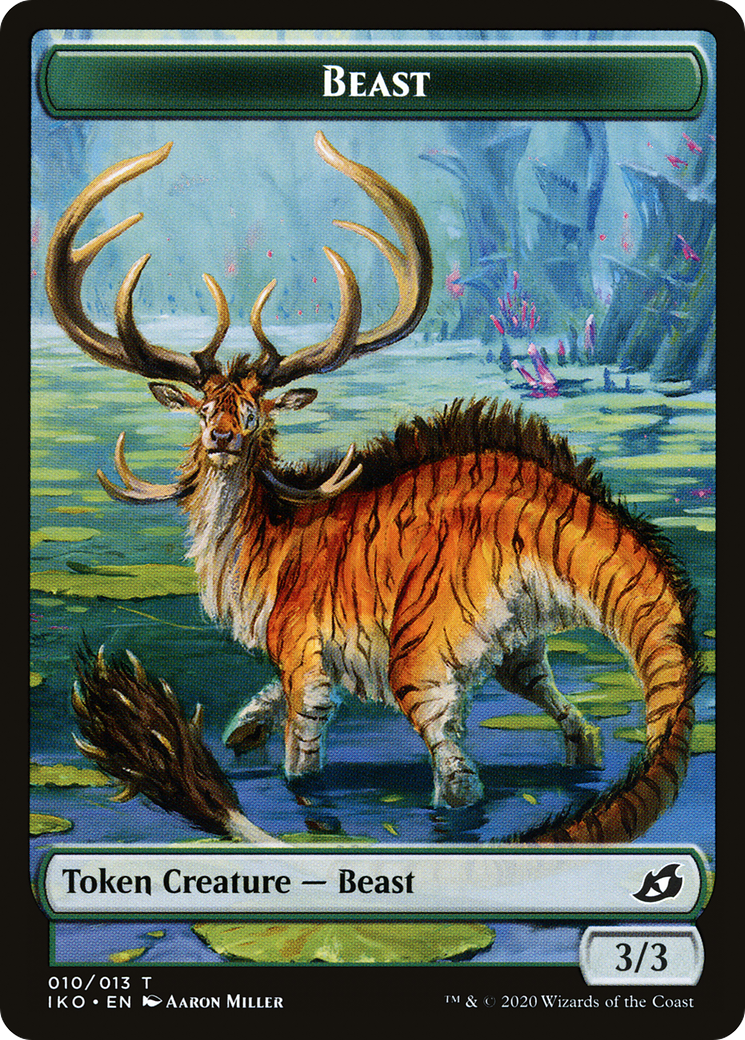 Beast (TIKO-010) [Ikoria: Lair of Behemoths Tokens] Foil