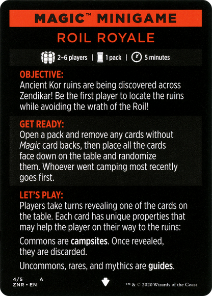 Roil Royale // Roil Royale (cont'd) (MZNR-004) [Zendikar Rising Minigames]