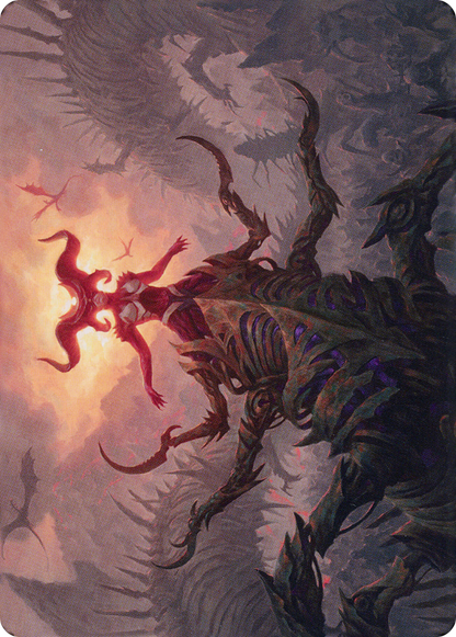 Sheoldred, the Apocalypse // Sheoldred, the Apocalypse (ADMU-026) (Borderless) [Dominaria United Art Series]