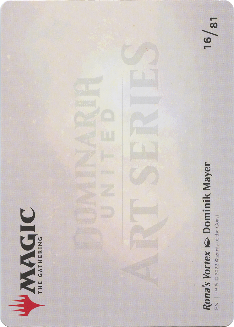 Rona's Vortex // Rona's Vortex (ADMU-016) (Borderless) [Dominaria United Art Series]