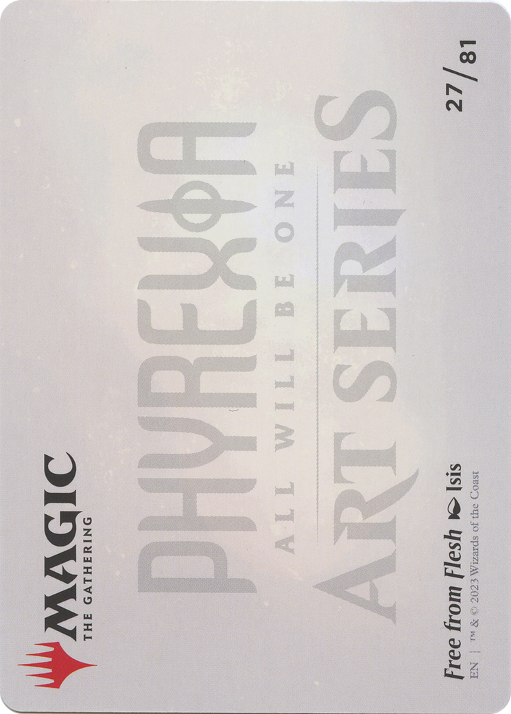 Free from Flesh // Free from Flesh (AONE-027) (Borderless) [Phyrexia: All Will Be One Art Series]