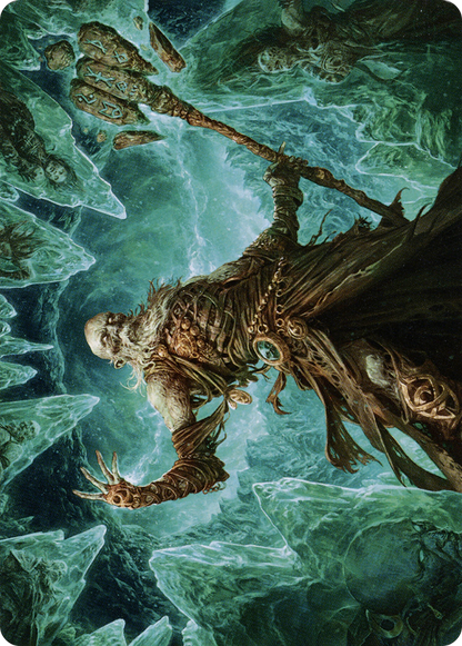 Draugr Necromancer // Draugr Necromancer (ASKHM-022) (Borderless) [Art Series: Kaldheim] Foil