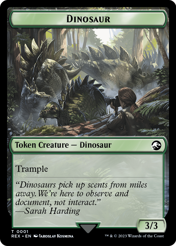 Dinosaur (TREX-001) [Jurassic World Collection Tokens] Foil