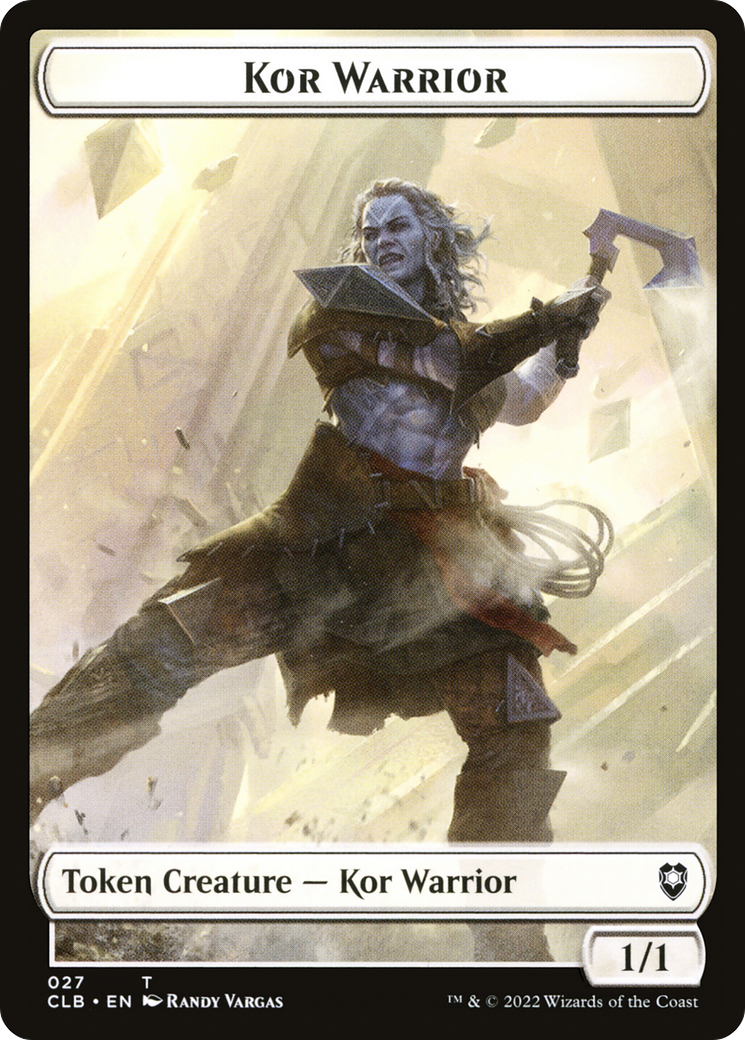 Kor Warrior (TCLB-027) [Battle for Baldur's Gate Tokens]