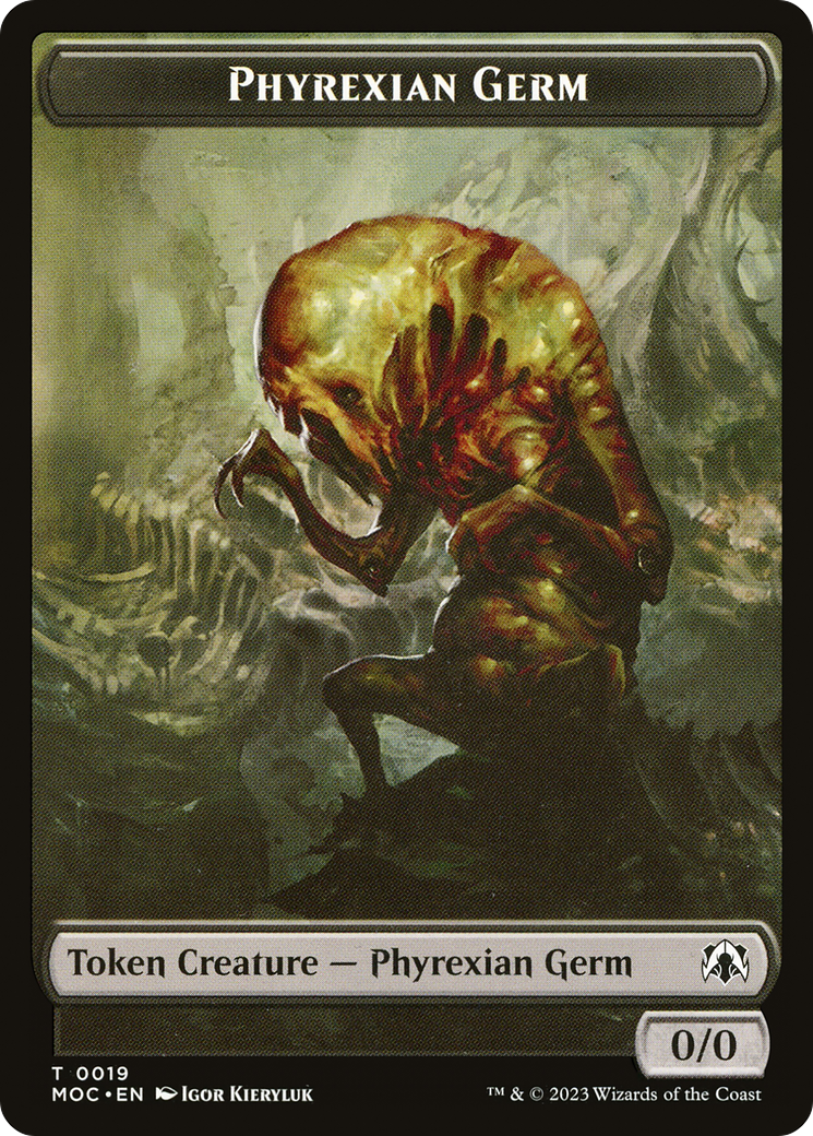 Phyrexian Germ (TMOC-019) [March of the Machine Commander Tokens]