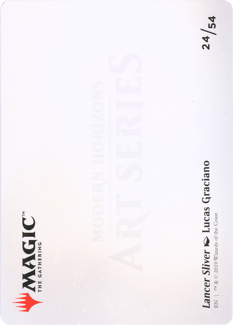 Lancer Sliver // Lancer Sliver (AMH1-024) (Borderless) [Modern Horizons Art Series]