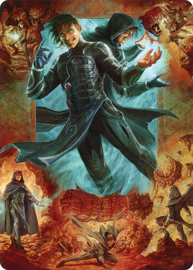 Jace, Mirror Mage // Jace, Mirror Mage (AZNR-002) (Borderless) [Zendikar Rising Art Series] Foil