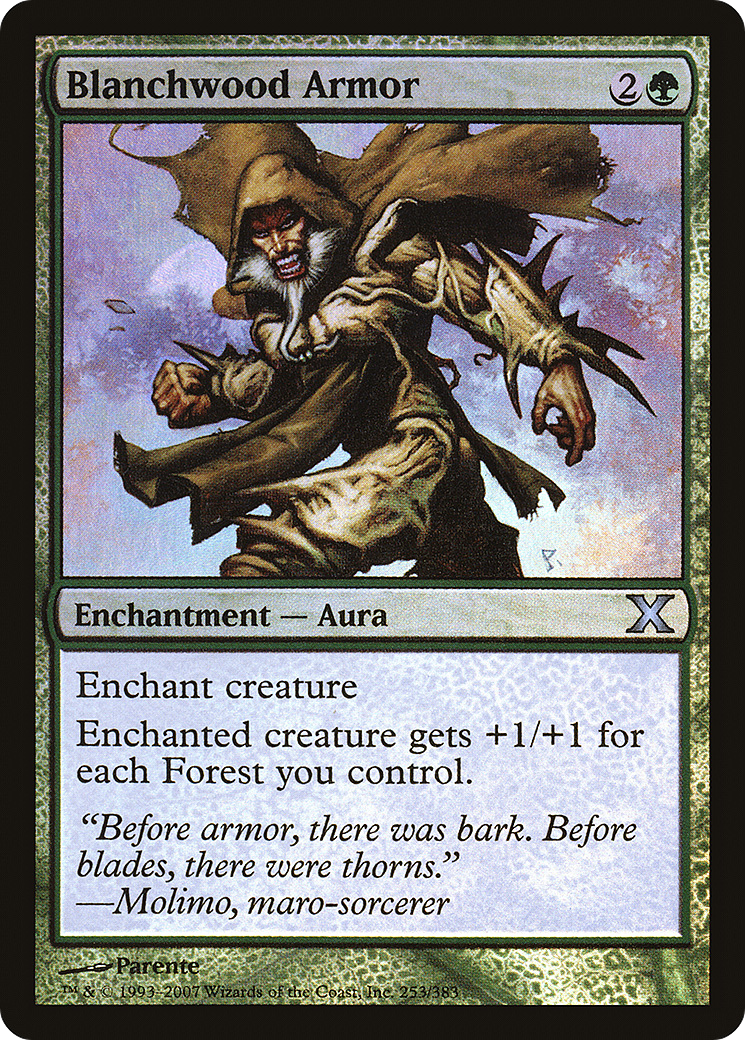 Blanchwood Armor (10E-253★) [Tenth Edition] Foil