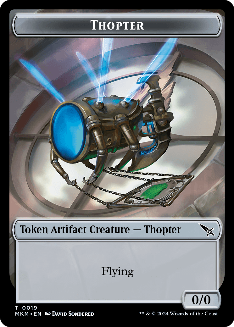 Thopter (TMKM-019) [Murders at Karlov Manor Tokens]