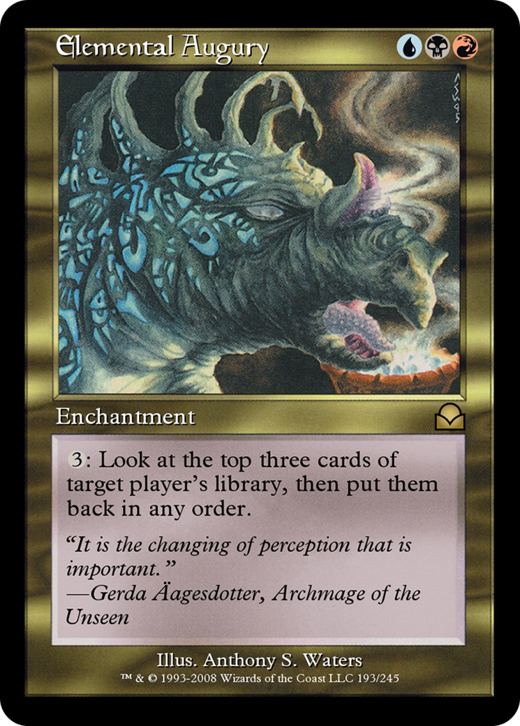 Elemental Augury (ME2-193) [Masters Edition II] Foil