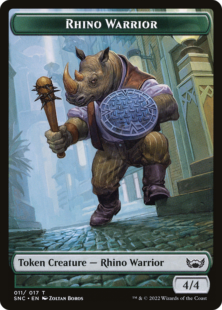 Rhino Warrior (TSNC-011) [Streets of New Capenna Tokens]