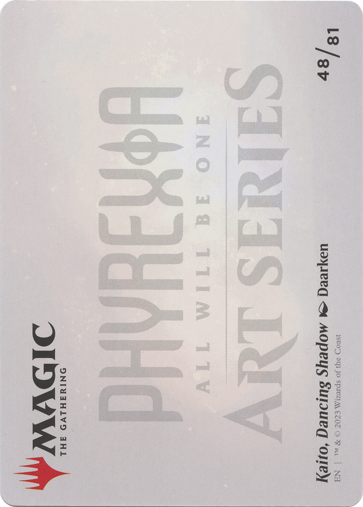 Kaito, Dancing Shadow // Kaito, Dancing Shadow (AONE-048) (Borderless) [Phyrexia: All Will Be One Art Series]