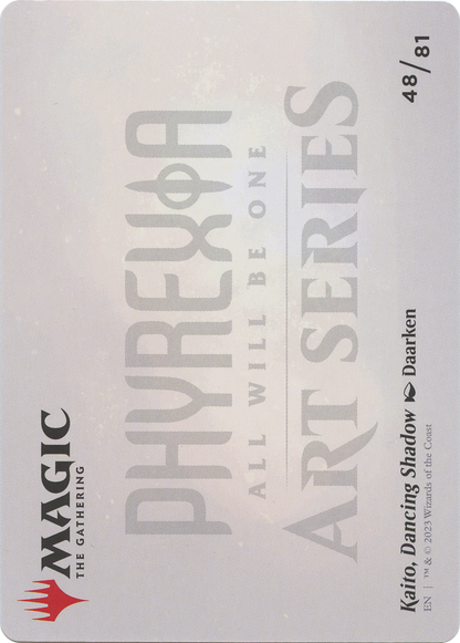 Kaito, Dancing Shadow // Kaito, Dancing Shadow (AONE-048) (Borderless) [Phyrexia: All Will Be One Art Series]