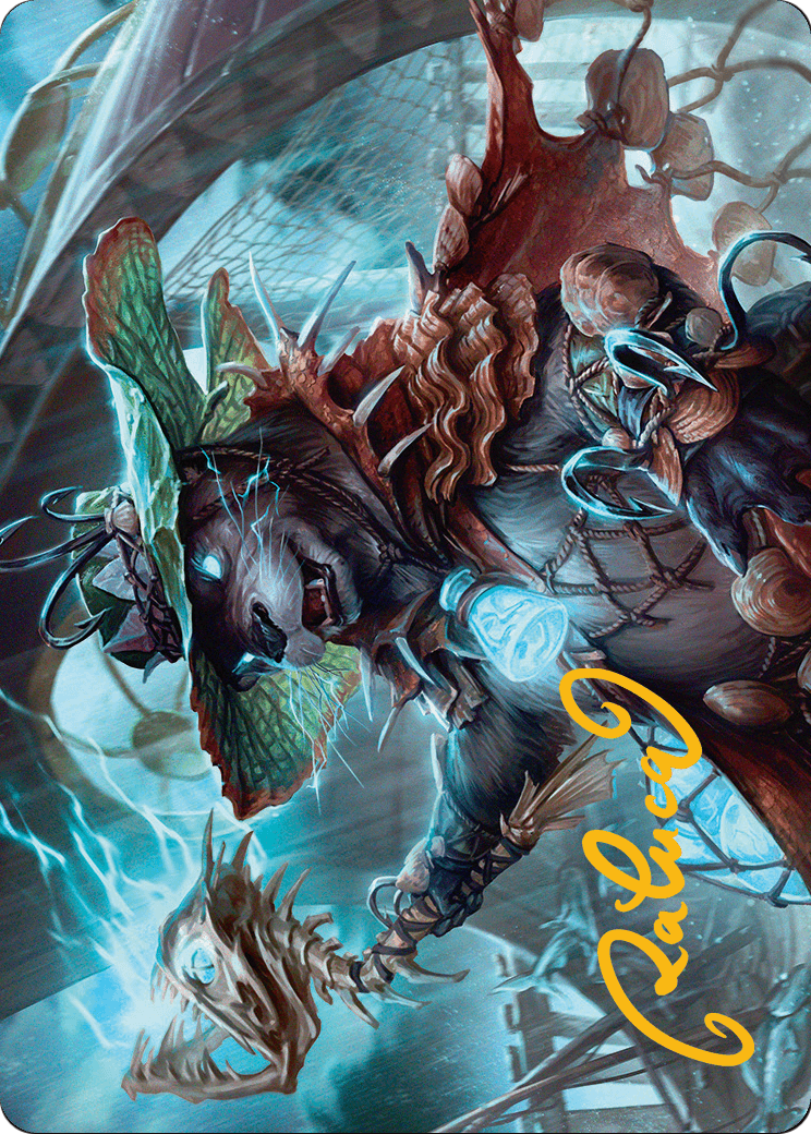 Tempest Angler // Tempest Angler (ABLB-030) (Borderless) [Bloomburrow Art Series] Foil