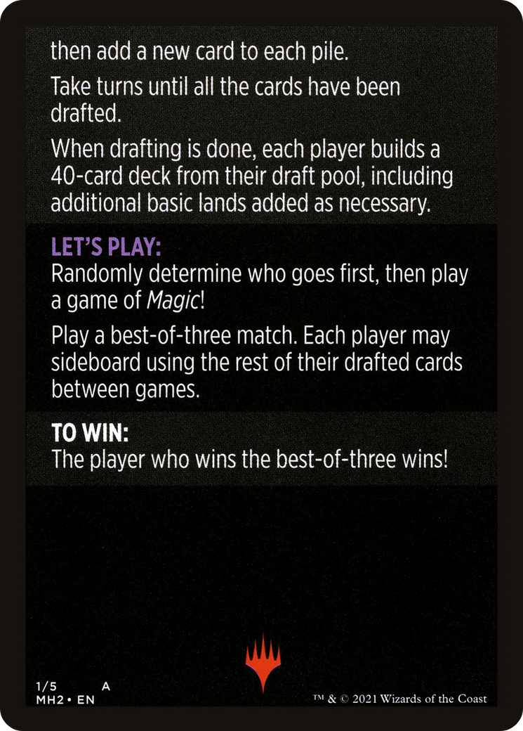 Winchester Draft // Winchester Draft (cont'd) (MMH2-001) [Modern Horizons 2 Minigames]