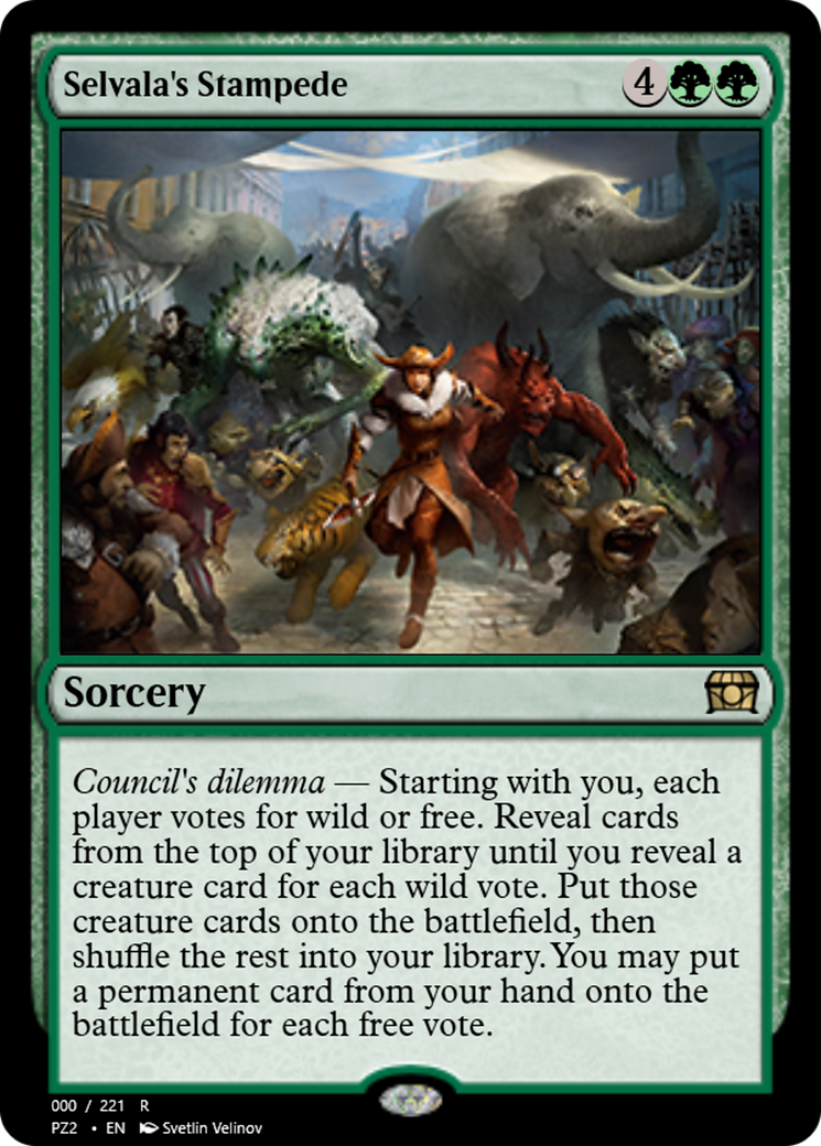 Selvala's Stampede (PZ2-65787) [Treasure Chest] Foil