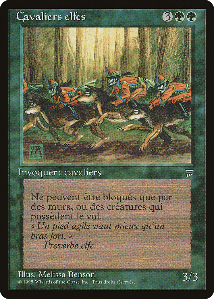Elven Riders (French) - "Cavaliers elfes" (REN-133) [Renaissance]