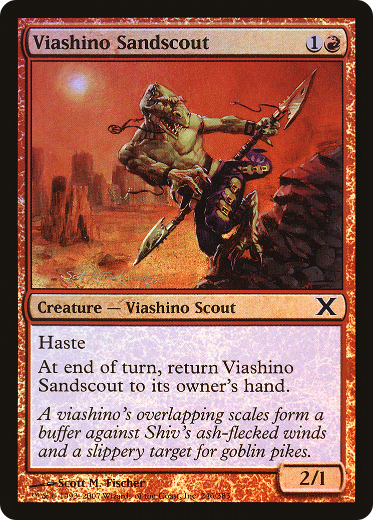 Viashino Sandscout (10E-246★) [Tenth Edition] Foil