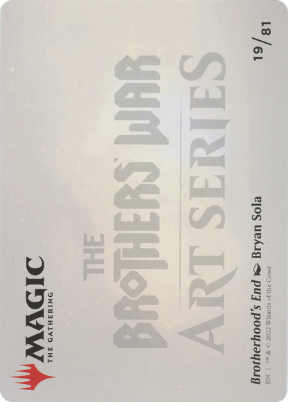 Brotherhood's End // Brotherhood's End (ABRO-019) (Borderless) [The Brothers' War Art Series]