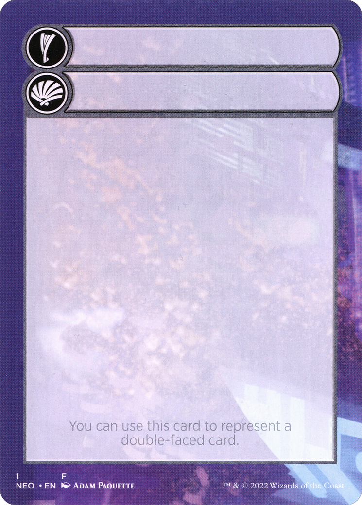 Double-Faced Substitute Card (SNEO-001) (Borderless) [Kamigawa: Neon Dynasty Substitute Cards]