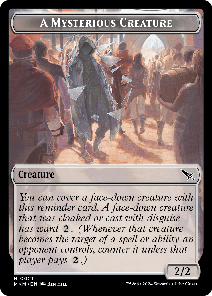 A Mysterious Creature (TMKM-021) [Murders at Karlov Manor Tokens]