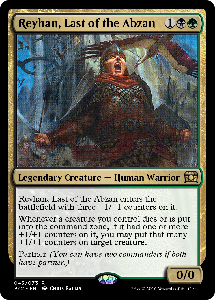 Reyhan, Last of the Abzan (PZ2-043) [Treasure Chest] Foil