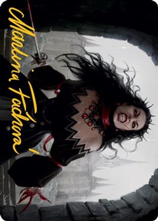 Voldaren Stinger Art Card (Gold-Stamped Signature) (ASMID-046) [Art Series: Innistrad: Midnight Hunt]