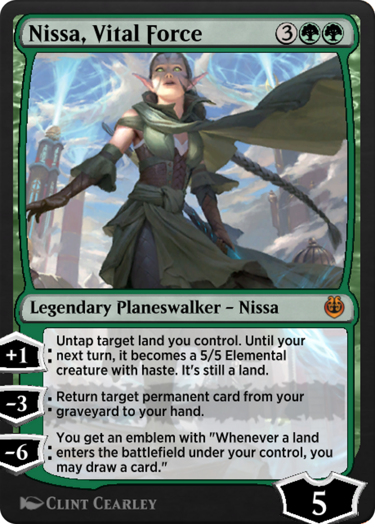 Nissa, Vital Force (KLR-172) [Kaladesh Remastered]