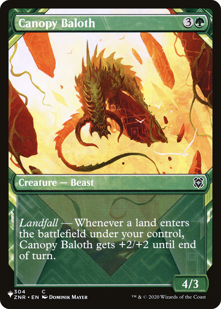Canopy Baloth (Showcase) (LIST-304) [The List]