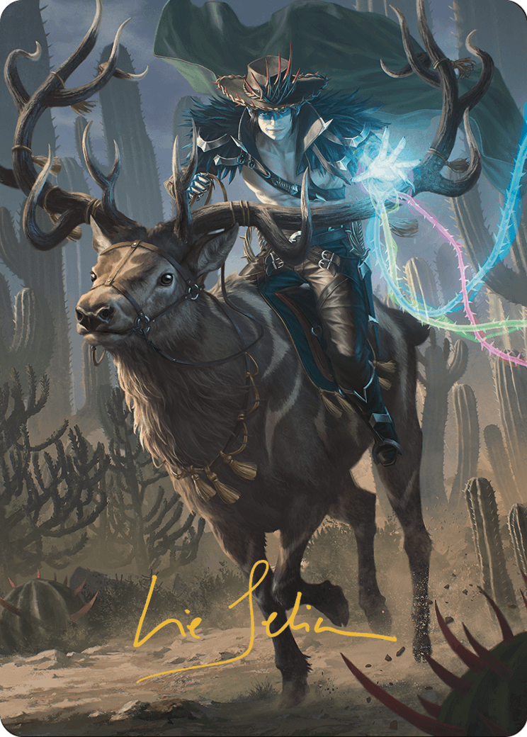 Oko, the Ringleader // Oko, the Ringleader (AOTJ-054) (Borderless) [Outlaws of Thunder Junction Art Series] Foil