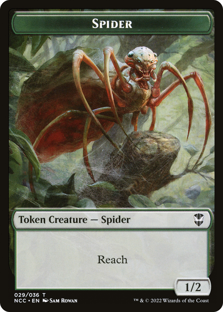 Spider (TNCC-029) [New Capenna Commander Tokens]