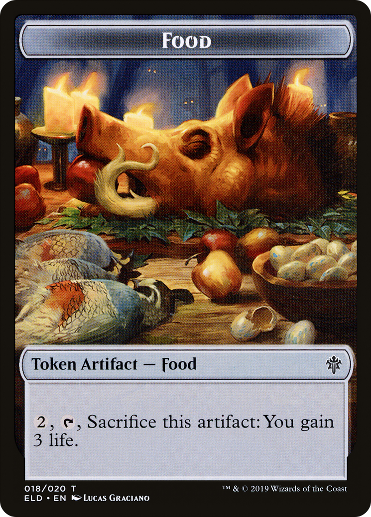 Food (TELD-018) [Throne of Eldraine Tokens] Foil